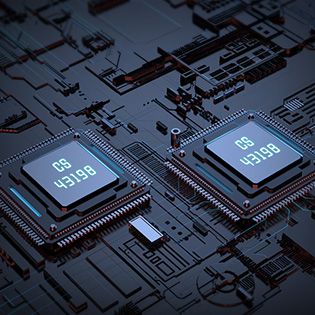 Photo of DAC CS43198 chips