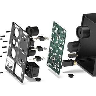 Exploded view of the FX-AUDIO R-07 balanced headphone amplifier