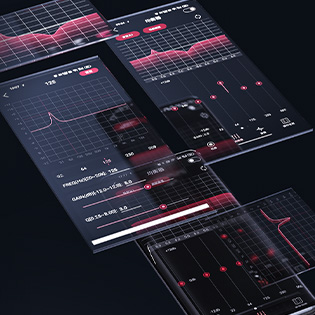 Photo de l'interface de réglage des EQ du FIIO Q15