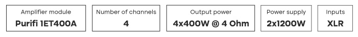 Audiophonics HPA-Q400ET: Main features