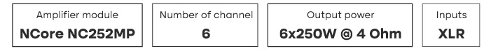 Audiophonics HPA-H250NC : Key features