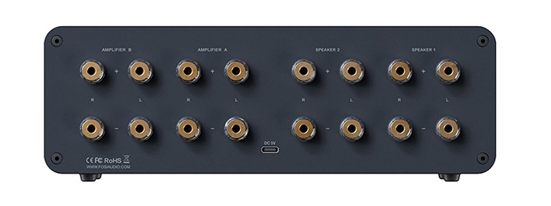 Fosi Audio LC30 VU Meter Amplifier Speaker Selector - Vintage Style, 250W Power, Remote Control