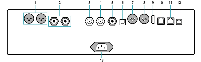 Denafrips Terminator PLUS 12TH : Connectique