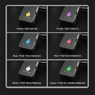 Hidizs S9 Pro Plus Martha LED colors