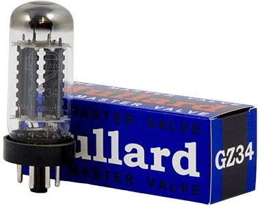 MULLARD GZ34 Rectifier Tube : Tube and box