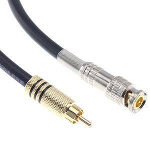 Digital Coaxial cable BNC-RCA 0.5m: Connectors