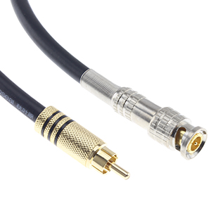 Câble Numérique Coaxial BNC-RCA 0.5m: Connecteurs