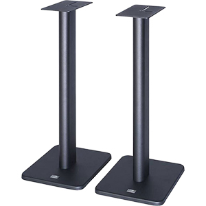 DE CONTI PIAZZA-N Speaker stands Black (Pair): Front view