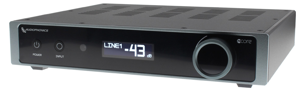 AUDIOPHONICS AP310-P250NC Class D Integrated Amplifier NCore NC252MP 2x250W 4 Ohm : Front view