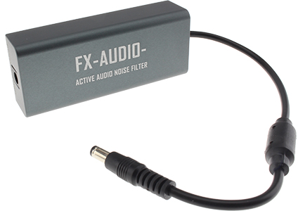 FX-AUDIO FT002 Réducteur de Bruit d'Alimentation Filtre Jack DC 12-32V 5A : Front view