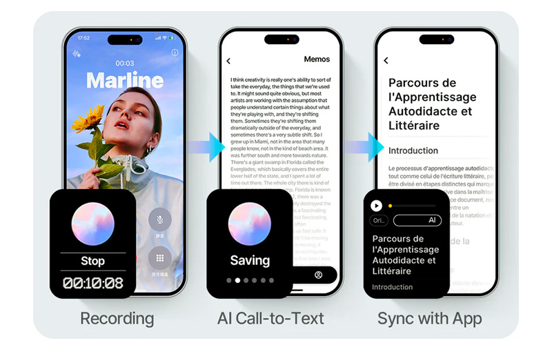 ikko ActiveBuds AB02: AI call analysis