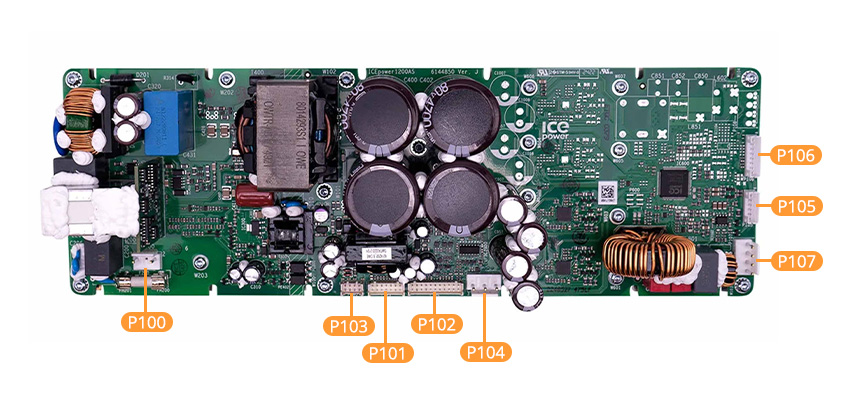 ICEPOWER 1200AS1 module connectors