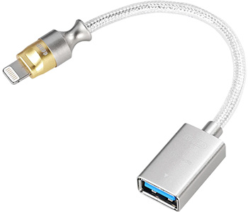 DD MFi07F Adaptateur Lightning Mâle vers USB-A Femelle OTG : Vue de face
