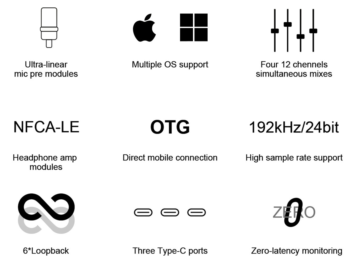 Topping E1x2: Key functions