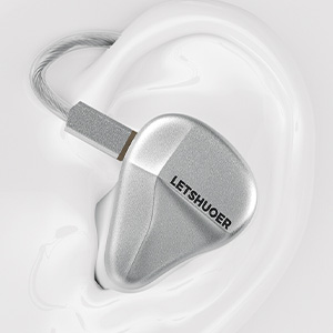 LETSHUOER Cadenza 4 Écouteurs Intra-Auriculaires IEM Hybrides Dynamique + Balanced Armature 15 Ohm 102dB 20Hz-40kHz: écouteur dans une oreille