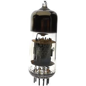 6H6Pi Tube double triode : Vue de face