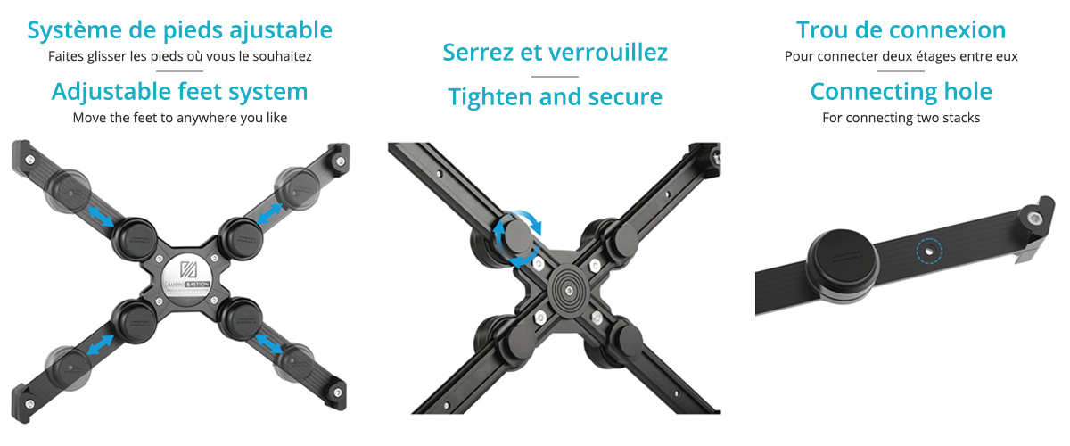 Audio Bastion DX-1S: Anti-vibration system