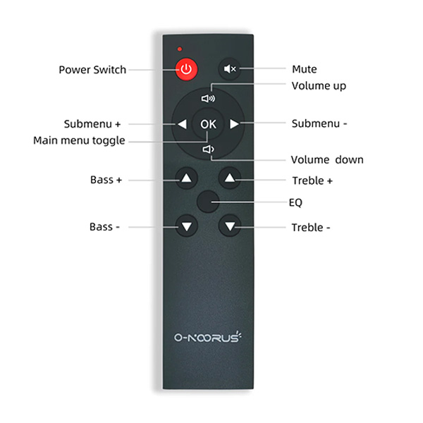 O-Noorus D1 remote control