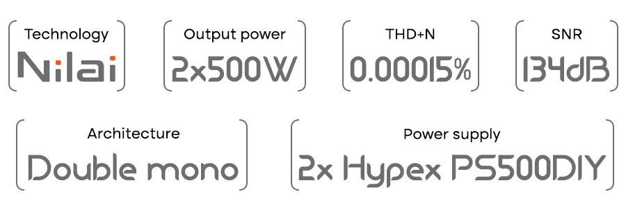 Audiophonics HPA-DM500NIL: Key features