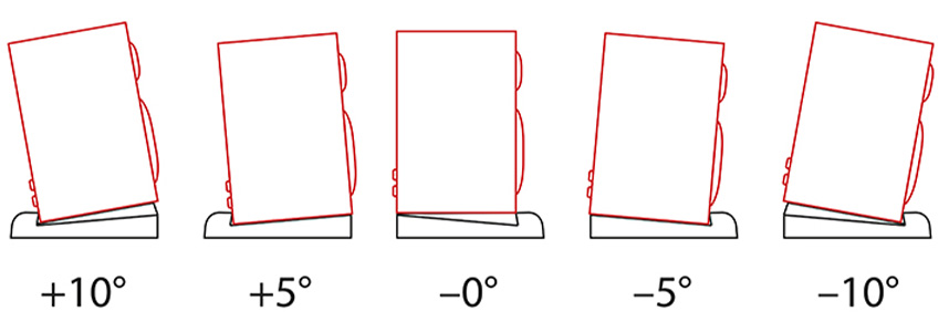 DYNAVOX Anti-vibration melamine foam for speakers : 5 possible tilt angles