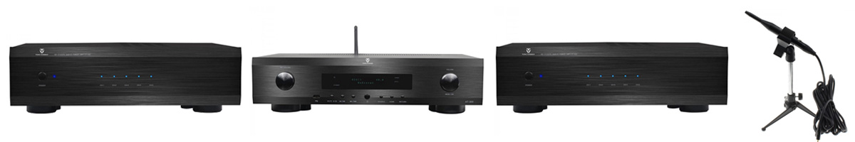 Pack Tonewinner Processeur Audio-Vidéo AT-300 + 2x Amplificateur de Puissance AD-5100PA+ + Micro de mesure ETM-2