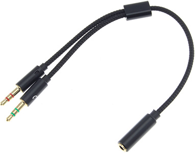 Y-splitter cable : Front view