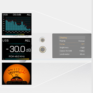 Topping DX5 II: Sample screens with Aurora UI