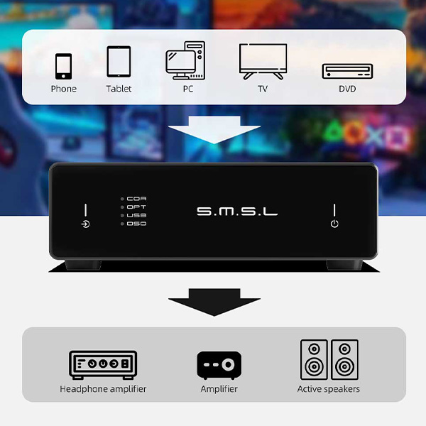 Les connexions du SMSL D1
