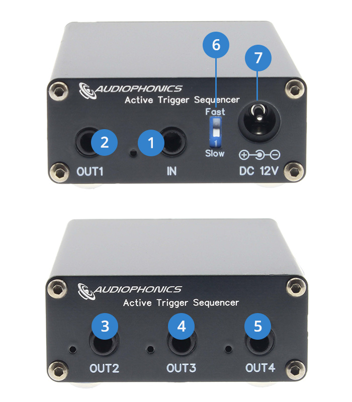 Aperçu du Trigger Séquenceur Actif Audiophonics