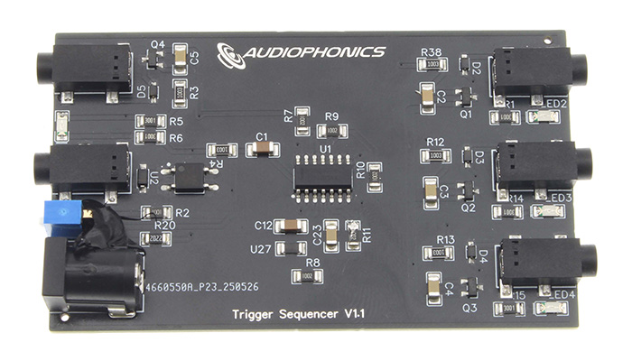 L'intérieur du Audiophonics Trigger Séquenceur Actif