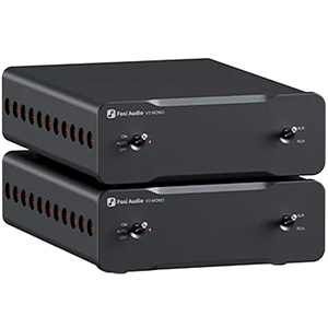 Fosi Audio V3 Mono one on top of the other