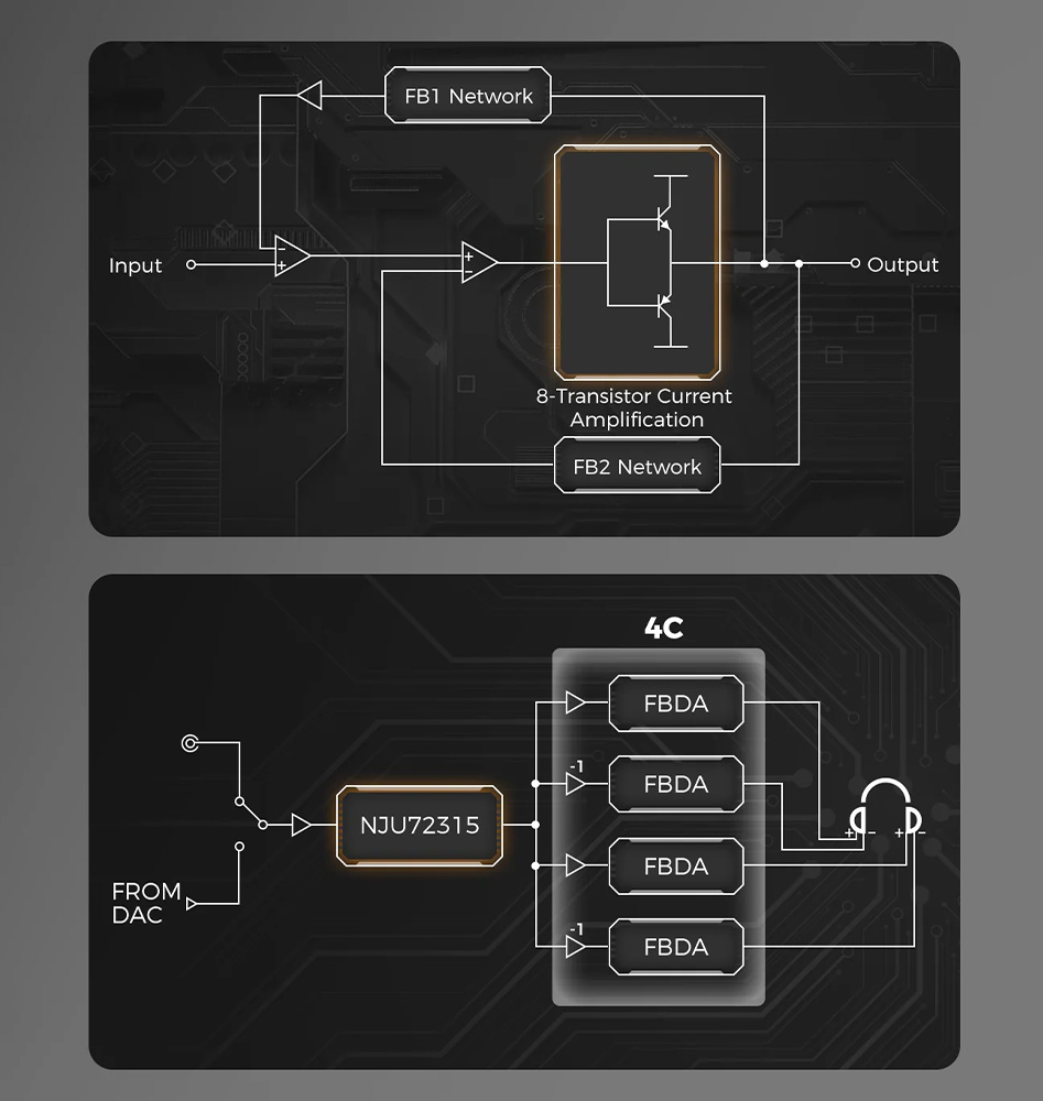The D&A Alpha Pro amplifier circuit