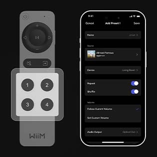 Presetting the WIIM REMOTE CONTROL 2