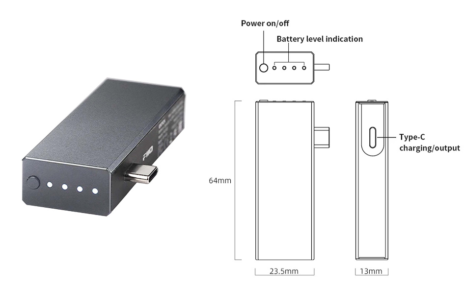 FiiO E-stick dimensions