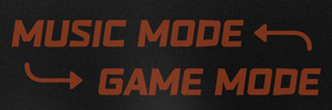 Music and gaming modes logo