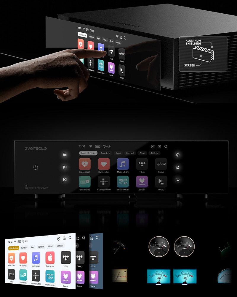 The aesthetics of the Eversolo T8