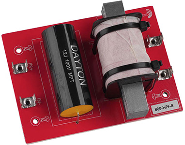Dayton Audio 800-HPF-8 : Front view