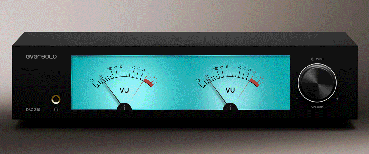 Eversolo DAC-Z10: Display and VU meters