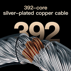 Letshuoer S12 Ultra : Silver-plated copper cable