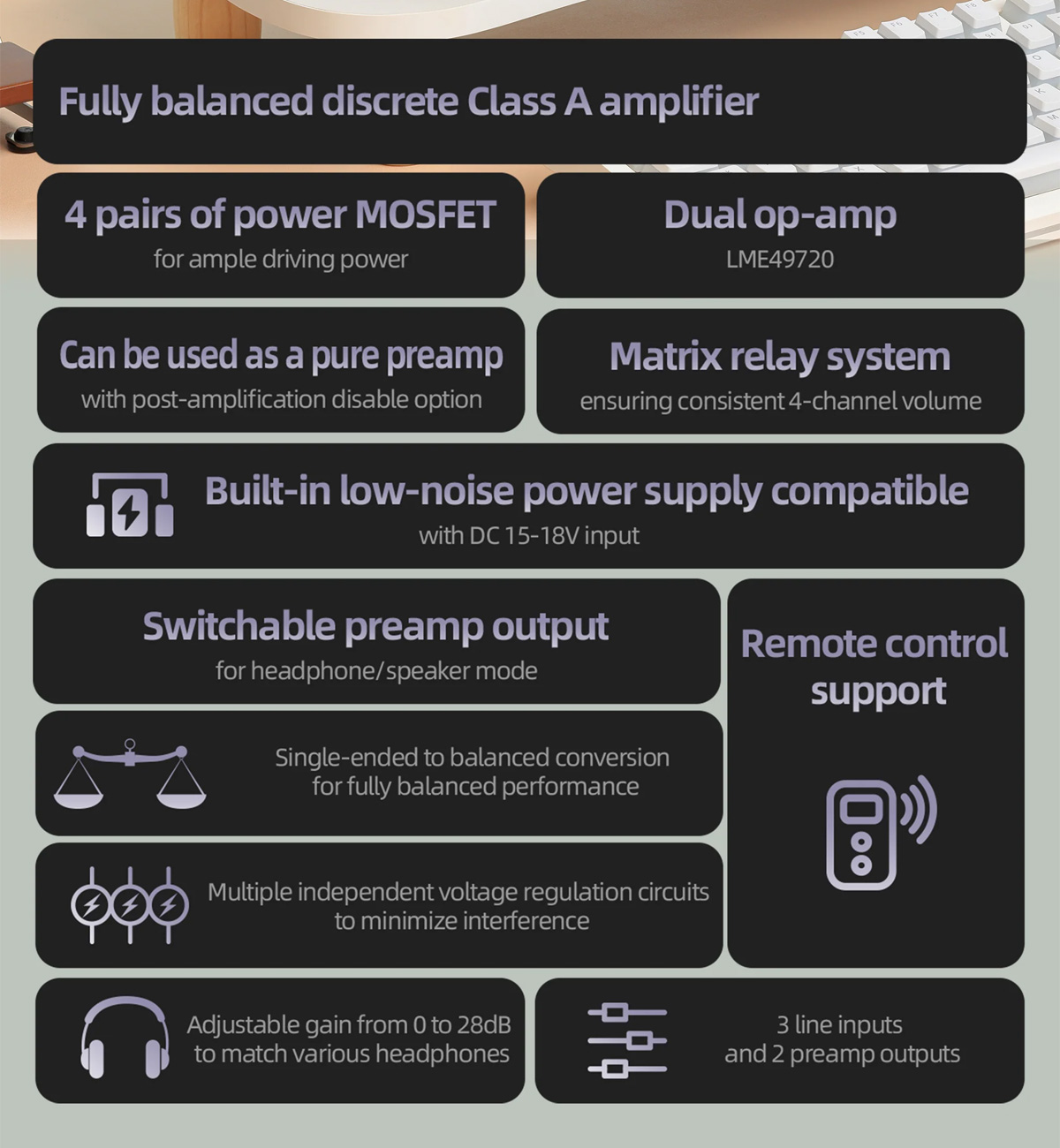 Audalytic HP70: Key features