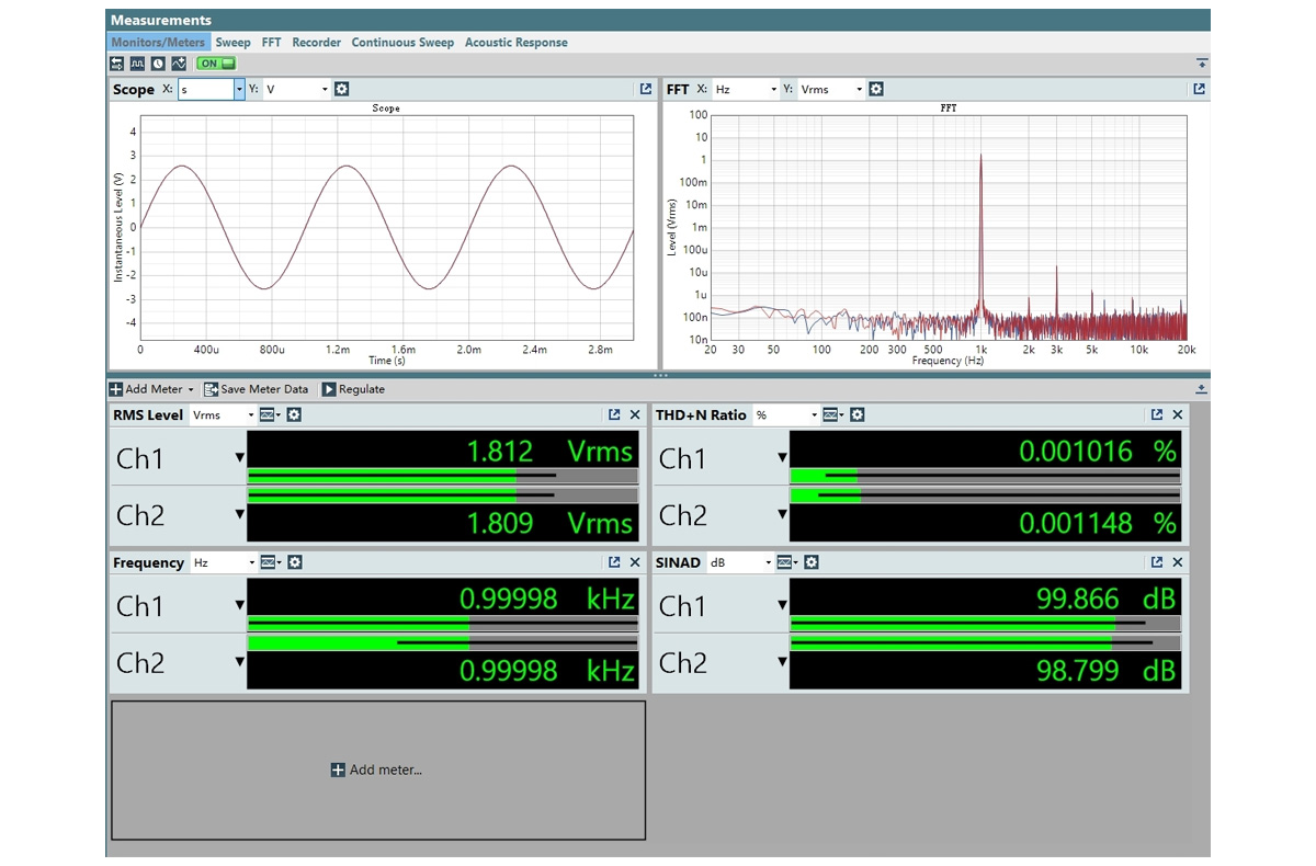 FiiO Snowsky Echo Mini: Distortion amplitude measurement