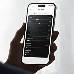 FOnction d'EQ via l'application GO CONTROL APP