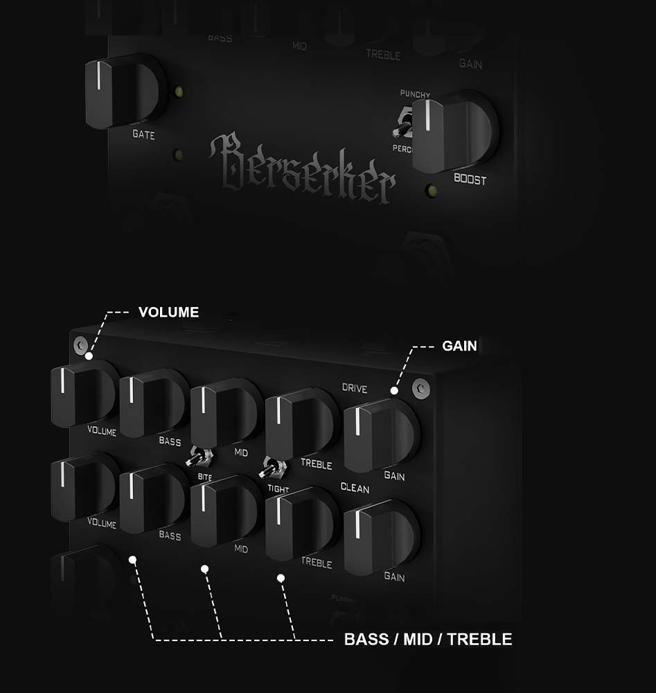 TOPPING HYNOTONE Berserker : contr&ocirc;les de base