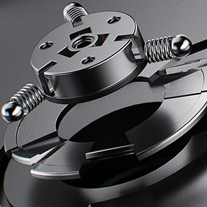 Fiio DM15 R2R : syst&egrave;me de fixation CD