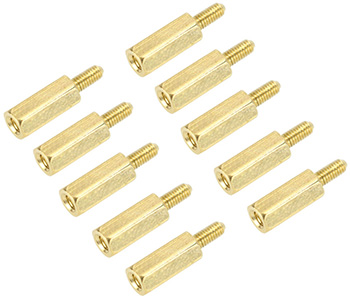 Brass Spacers Male / Female : Front view