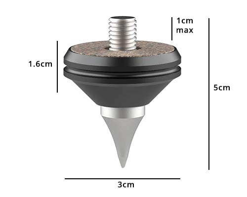 Dimensions des spike Audio Bastion SPIKE X PRO