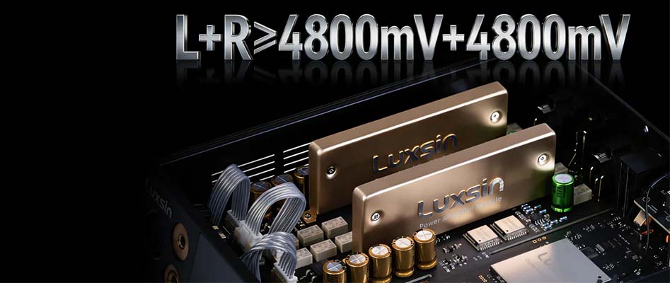 Puissance d'amplification du Luxsin X8