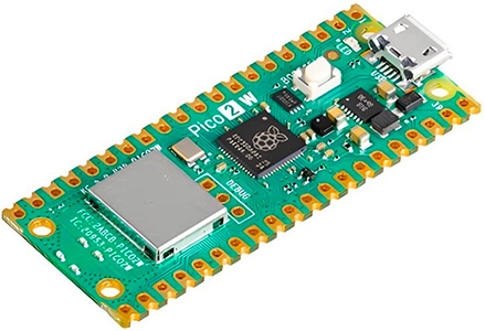 Raspberry Pi Pico 2 W : Vue de face