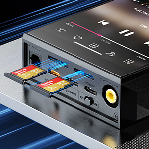 FiiO M27 : MicroSD slots