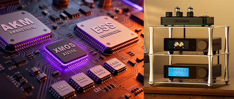 AMPAPA Q1 : puces DAC switchables ESS9039 & AK4493